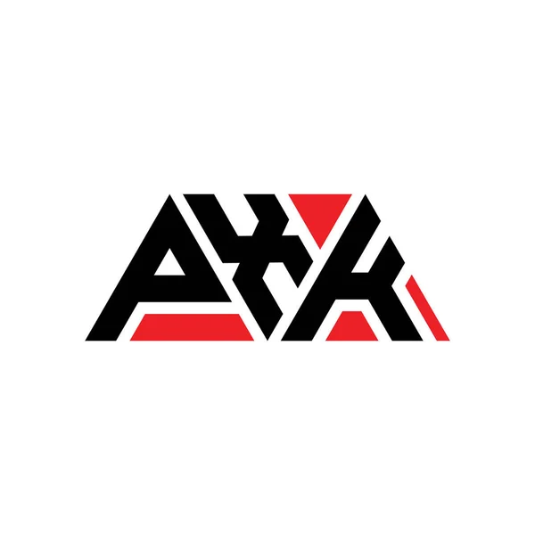Pxk Triangle Lettre Logo Design Avec Forme Triangle Monogramme Pxk — Image vectorielle