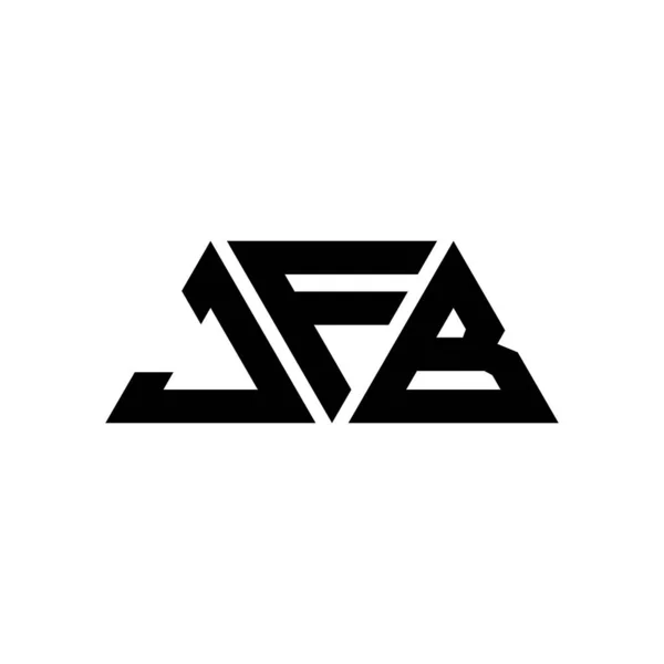 三角形のJfb三角形のロゴデザイン Jfb三角形のロゴデザインモノグラム Jfb三角形ベクトルロゴテンプレート Jfb三角形のロゴシンプル エレガントで豪華なロゴ Jfb — ストックベクタ