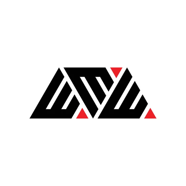 Logo Trójkąta Wmw Kształcie Trójkąta Logo Trójkąta Wmw Projekt Monogram — Wektor stockowy