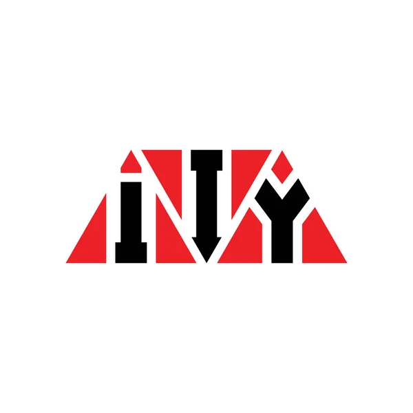 Iiy Triangel Bokstav Logotyp Design Med Triangel Form Iiy Triangel — Stock vektor