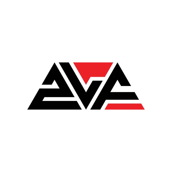 Diseño Logotipo Letra Triangular Zlf Con Forma Triángulo Monograma Diseño — Archivo Imágenes Vectoriales