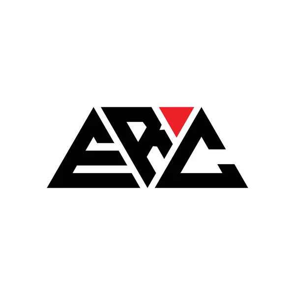 Erc Driehoek Letter Logo Ontwerp Met Driehoek Vorm Erc Driehoek — Stockvector