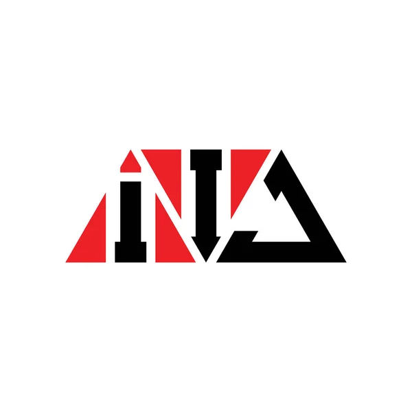 Logo Lettera Triangolo Iij Design Con Forma Triangolo Monogramma Progettazione — Vettoriale Stock