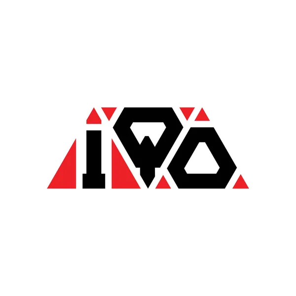 Iqo Triangel Bokstav Logotyp Design Med Triangel Form Iqo Triangel — Stock vektor