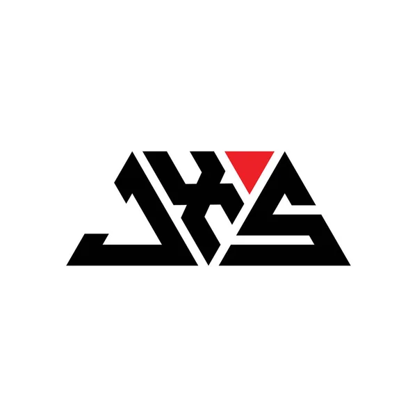 Jxs Трикутний Логотип Букви Дизайн Формою Трикутника Монограма Логотипу Jxs — стоковий вектор