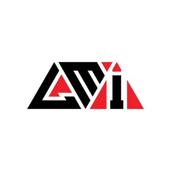Lmi Dreieck Buchstabe Logo Design Mit Dreieck Form Lmi Dreieck — Stockvektor