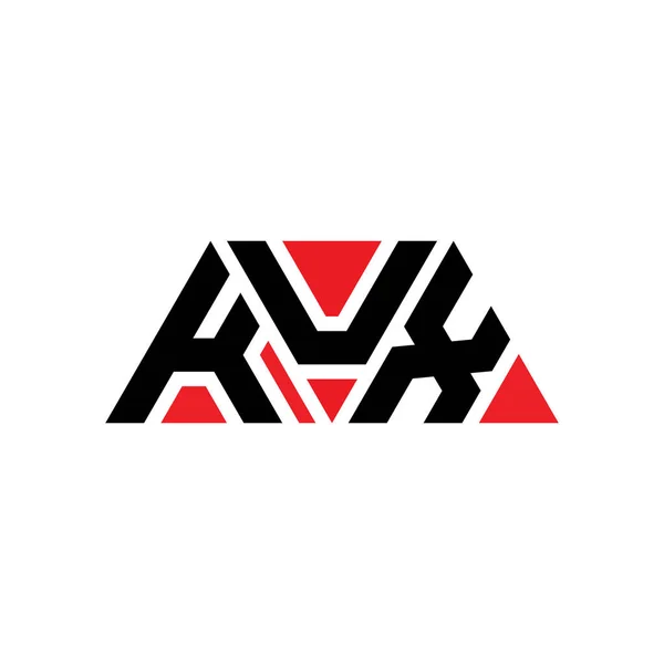 Diseño Del Logotipo Letra Del Triángulo Kux Con Forma Triángulo — Archivo Imágenes Vectoriales