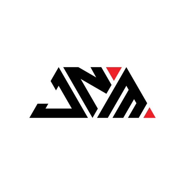 Logo Trójkątnego Trójkąta Jnm Kształcie Trójkąta Logo Trójkąta Jnm Projekt — Wektor stockowy