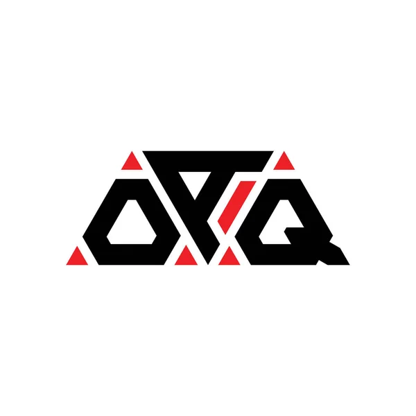 Oaq Háromszög Betűs Logó Design Háromszög Alakú Oaq Háromszög Logó — Stock Vector