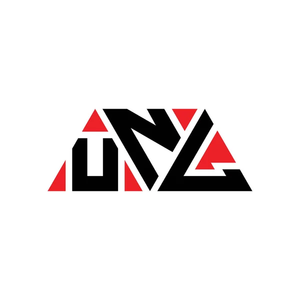 Unl Driehoekig Logo Met Driehoekige Vorm Unl Driehoek Logo Ontwerp — Stockvector