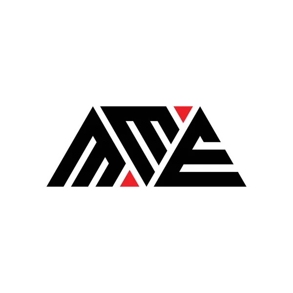 Diseño Del Logotipo Letra Del Triángulo Mme Con Forma Triángulo — Vector de stock