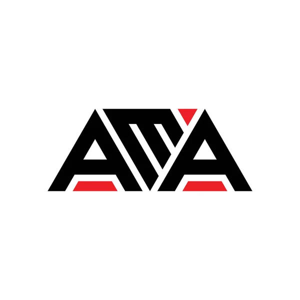 Ama Triangle Letter Logo Design Triangle Shape Ama Triangle Logo — Stock Vector