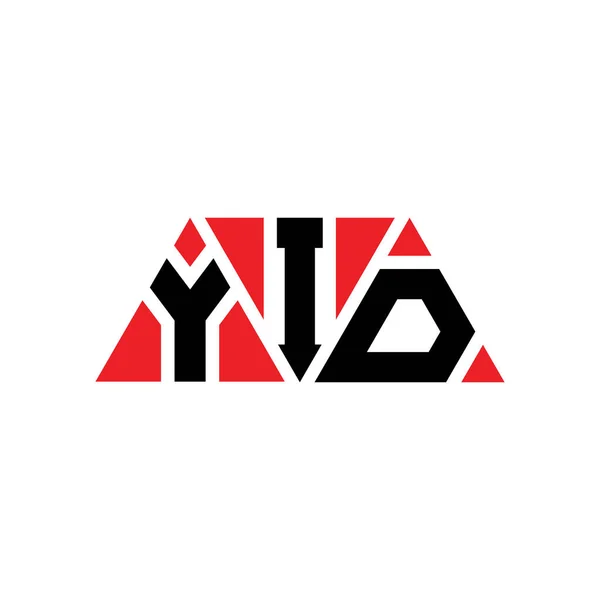 Diseño Del Logotipo Letra Triangular Yid Con Forma Triángulo Monograma — Vector de stock