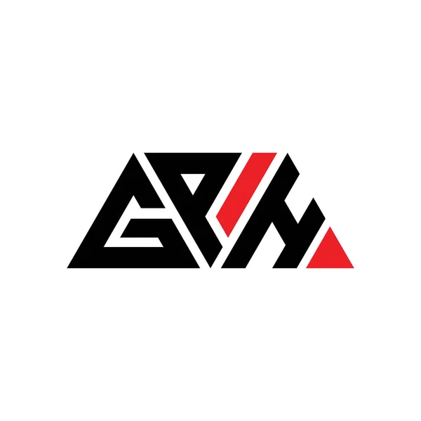 Diseño Logotipo Letra Triángulo Gph Con Forma Triángulo Monograma Diseño — Archivo Imágenes Vectoriales