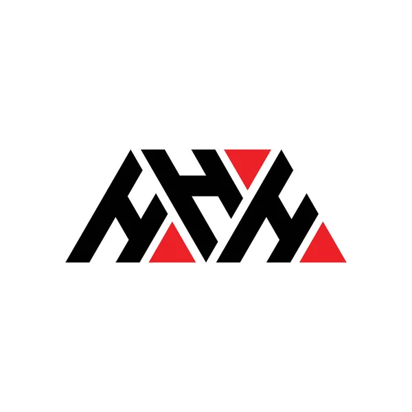 Hhh Triangle Letter Logo Design Triangle Shape Hhh Triangle Logo — Stock Vector