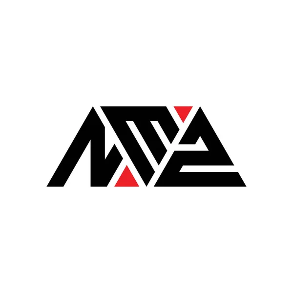 Nmz Triangle Letter Logo Design Triangle Shape Nmz Triangle Logo — Stock Vector