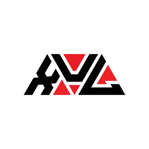 Diseño Del Logotipo Letra Del Triángulo Xul Con Forma Triángulo — Archivo Imágenes Vectoriales
