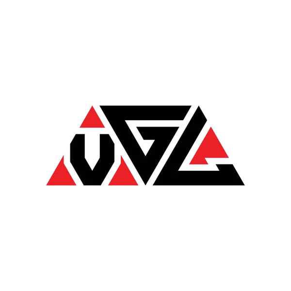 Design Trojúhelníkového Písmene Vgl Trojúhelníkovým Tvarem Vgl Trojúhelník Logo Design — Stockový vektor