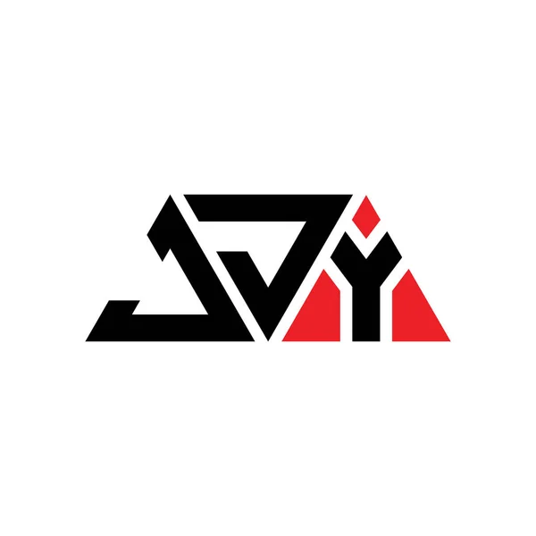 Jjy Triangle Lettre Logo Design Avec Forme Triangle Jjy Triangle — Image vectorielle
