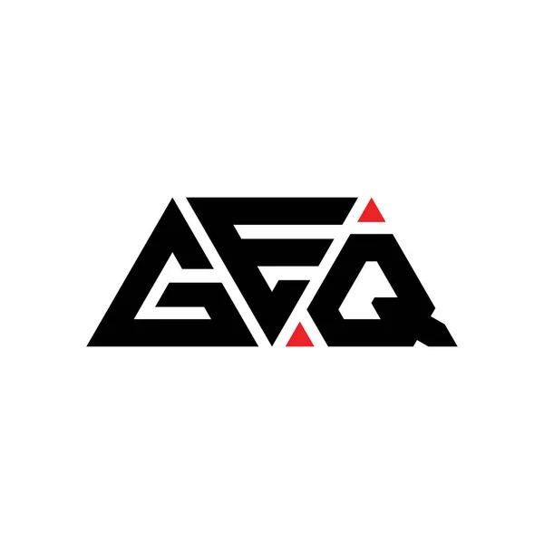 Diseño Del Logotipo Letra Triangular Geq Con Forma Triángulo Geq — Vector de stock