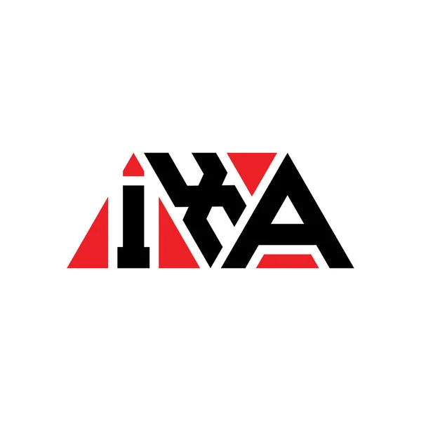 Ixa Driehoekig Logo Met Driehoekige Vorm Ixa Driehoekig Logo Ontwerp — Stockvector