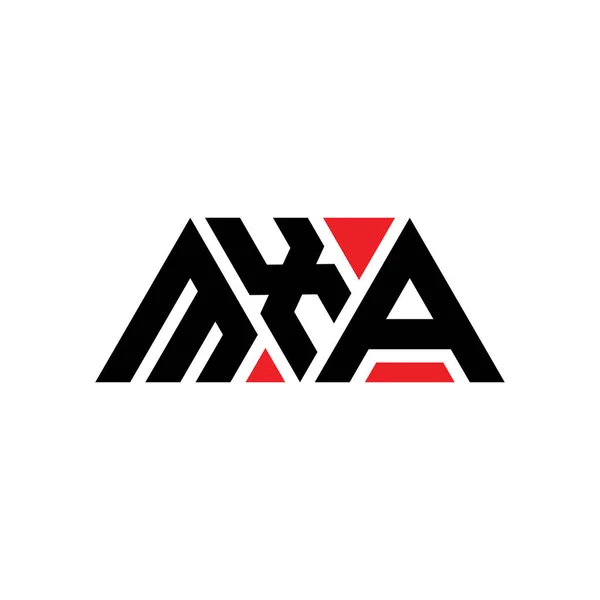 Mxa Triangle Letter Logo Design Triangle Shape Mxa Triangle Logo — Stock Vector