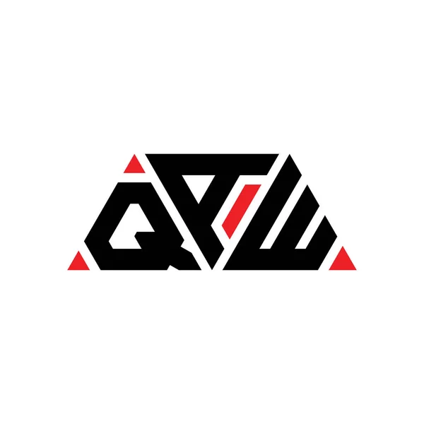 Diseño Del Logotipo Letra Del Triángulo Qaw Con Forma Triángulo — Archivo Imágenes Vectoriales