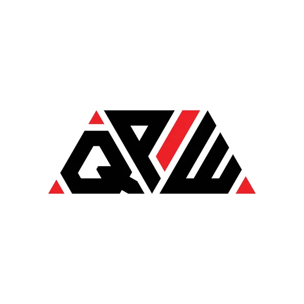 Projekt Logo Trójkąta Qpw Kształcie Trójkąta Monografia Logo Trójkąta Qpw — Wektor stockowy