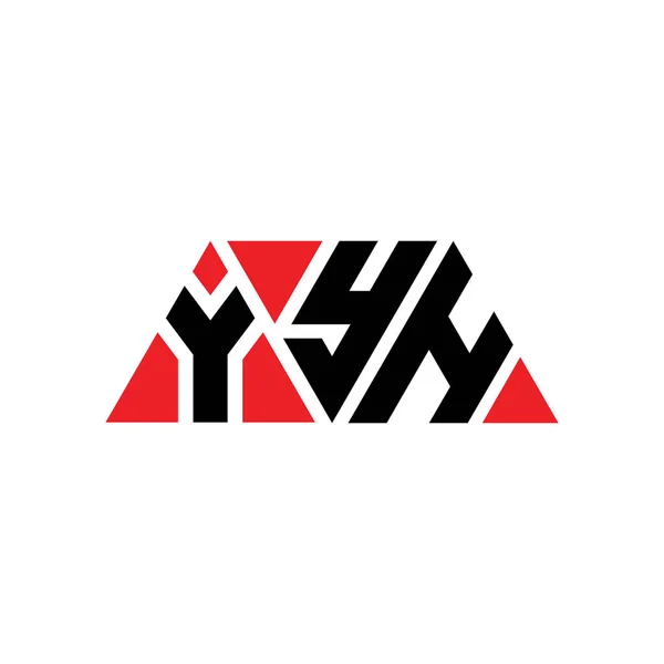 Yyh Desenho Logotipo Letra Triângulo Com Forma Triângulo Monograma Design — Vetor de Stock