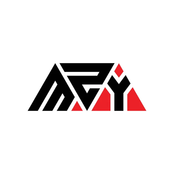 三角形の形をしたMzy三角形文字ロゴデザイン Mzy三角形ロゴデザインモノグラム Mzy三角形ベクトルのロゴテンプレート Mzy三角形のロゴシンプル エレガントで豪華なロゴ ジミー — ストックベクタ