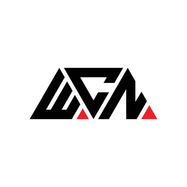 Diseño Del Logotipo Letra Del Triángulo Wcn Con Forma Triángulo — Archivo Imágenes Vectoriales