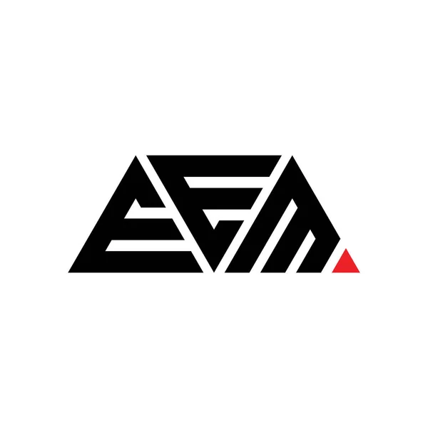 Eem Dreieck Buchstabe Logo Design Mit Dreieck Form Eem Dreieck — Stockvektor