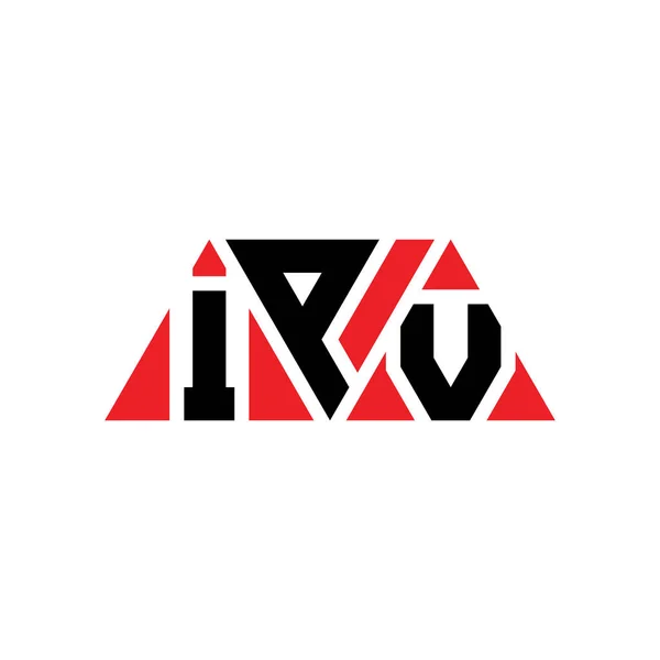 Ipv Triangel Bokstav Logotyp Design Med Triangel Form Ipv Triangel — Stock vektor