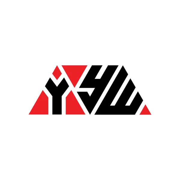 Yyw三角形字母标志设计与三角形形状 Yyw三角形标志设计单字 Yyw三角形矢量标识模板与红色 Yyw三角徽标简单 Yyw — 图库矢量图片