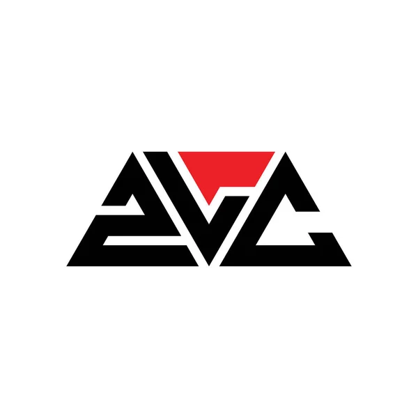 Diseño Logotipo Letra Triangular Zlc Con Forma Triángulo Monograma Diseño — Archivo Imágenes Vectoriales