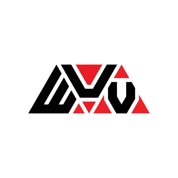 Wuv Triangle Lettre Logo Design Avec Forme Triangle Monogramme Logo — Image vectorielle