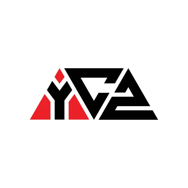 Diseño Del Logotipo Letra Del Triángulo Ycz Con Forma Triángulo — Archivo Imágenes Vectoriales