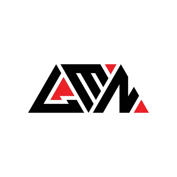 Lmn Triangle Letter Logo Design Triangle Shape Lmn Triangle Logo — Stock Vector