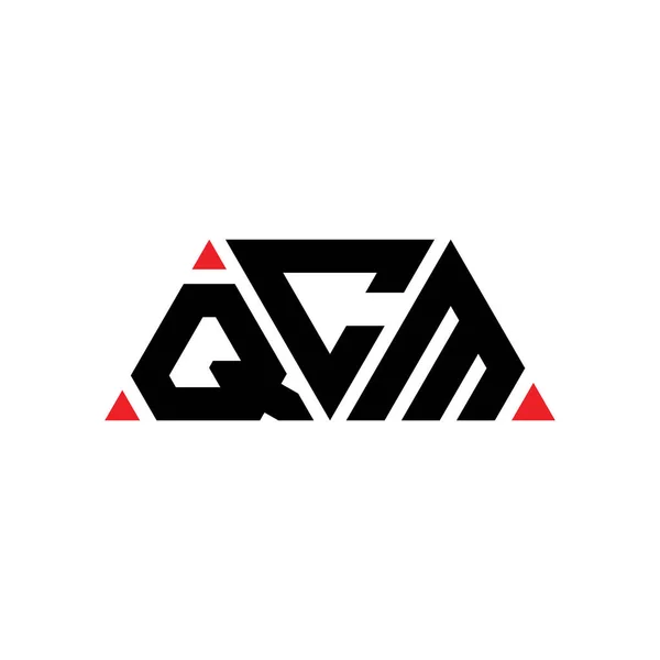 Logo Trójkąta Qcm Kształcie Trójkąta Monografia Logo Trójkąta Qcm Wzór — Wektor stockowy