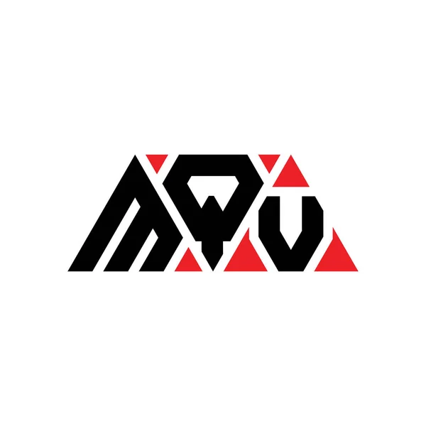 Mqv Triangel Bokstav Logotyp Design Med Triangel Form Mqv Triangel — Stock vektor