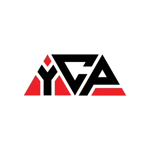 Ycp Triangle Letter Logo Design Triangle Shape Ycp Triangle Logo — Stock Vector