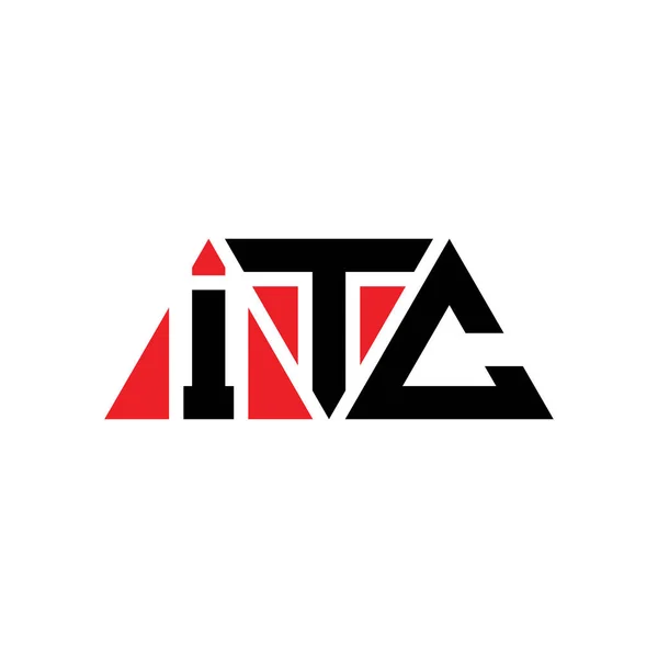 Logo Trójkątnego Trójkąta Itc Kształcie Trójkąta Monografia Logo Trójkąta Itc — Wektor stockowy