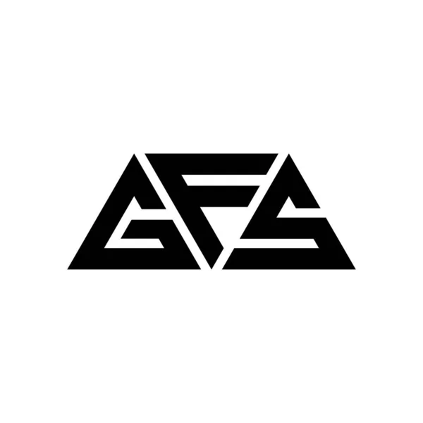 Diseño Del Logotipo Letra Del Triángulo Gfs Con Forma Triángulo — Vector de stock