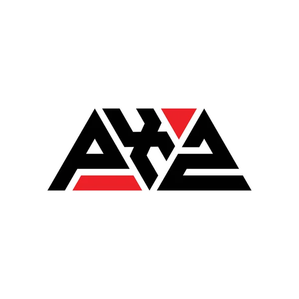Pxz Triangle Lettre Logo Design Avec Forme Triangle Monogramme Pxz — Image vectorielle