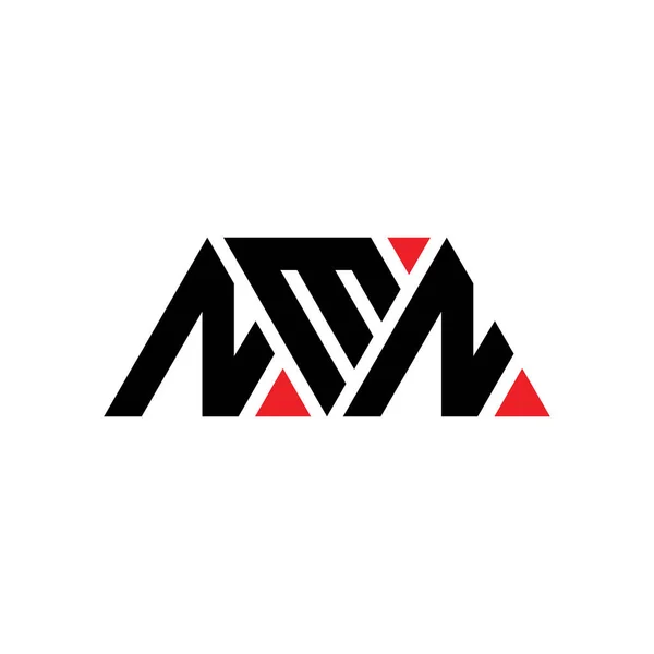 Nmn Dreieck Buchstabe Logo Design Mit Dreieck Form Nmn Dreieck — Stockvektor