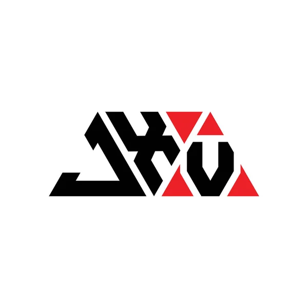 Diseño Del Logotipo Letra Del Triángulo Jxv Con Forma Triángulo — Archivo Imágenes Vectoriales
