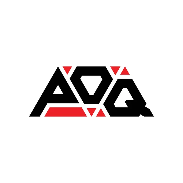 Дизайн Логотипу Літери Poq Формою Трикутника Монограма Дизайну Логотипу Poq — стоковий вектор