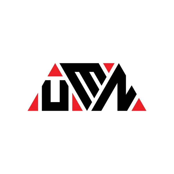 Σχεδιασμός Λογότυπου Τριγωνικού Γράμματος Umn Σχήμα Τριγώνου Μονόγραμμα Σχεδιασμού Λογότυπου — Διανυσματικό Αρχείο
