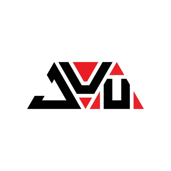Diseño Del Logotipo Letra Del Triángulo Juu Con Forma Triángulo — Archivo Imágenes Vectoriales