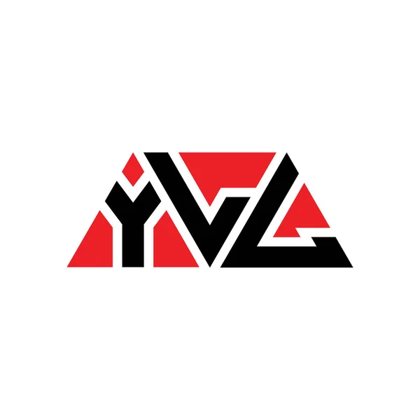 Návrh Loga Trojúhelníkového Písmene Yll Trojúhelníkovým Tvarem Yll Trojúhelník Logo — Stockový vektor
